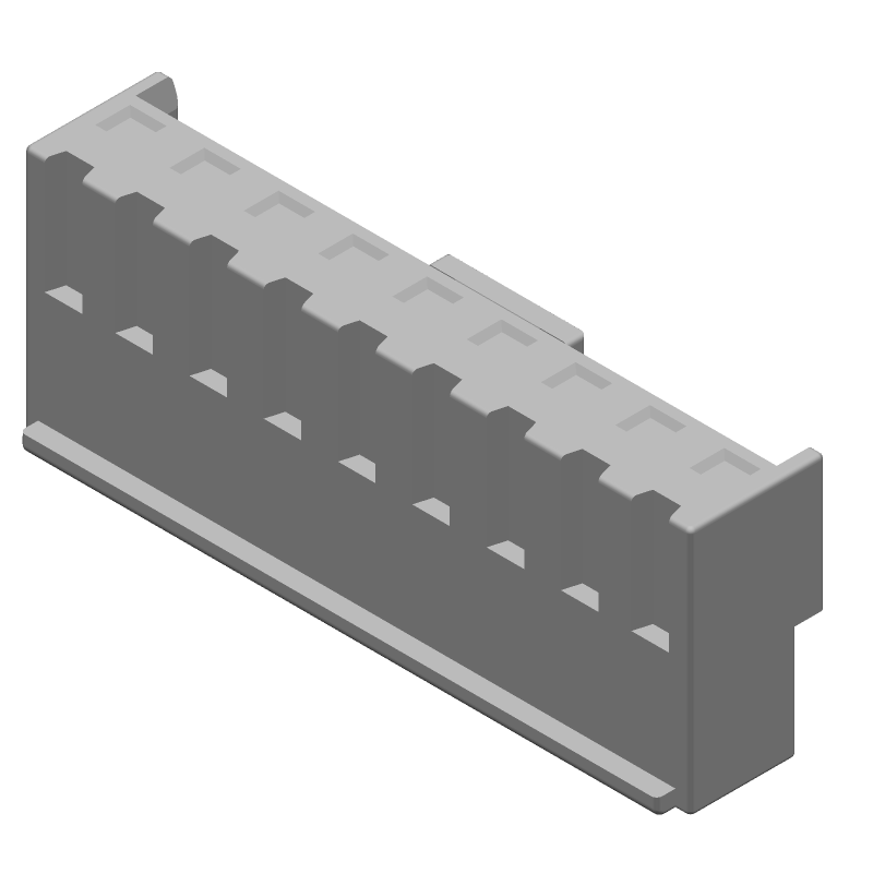 9P 7.5A Wire-to-Board Power Connector, Straight, Crimp, UL94 V-0