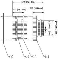 PLCC SOCKET, 84 POSITION, THROUGH HOLE; Convert From:84-PLCC; Convert To:84-PLCC; Pitch Spacing:2.54mm; Row Pitch:-; Product Range:-; Connector Type:PLCC Socket; No. of Contacts:84; No. of Positions:84 ;RoHS Compliant: No