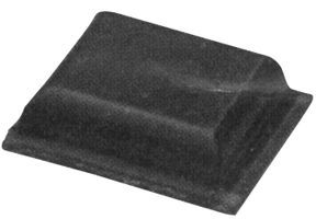 HAMMOND - 1421T8BK - Bumper / Feet, Stick On, Pack 24, Adhesive, Rubber, 3.1 mm, Square, Black, 1421 Series