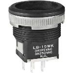 SPDT Momentary Switch, 3A 250VAC, SIL, IP65, Silver