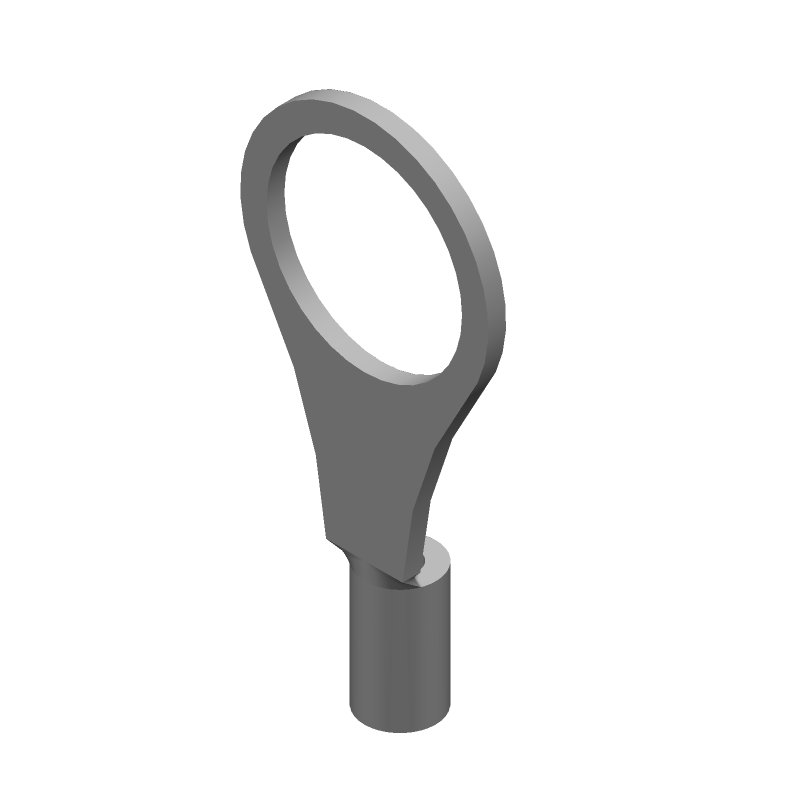 Ring Terminal 26AWG Copper Tin Crimp Straight