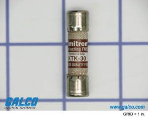 Fuse Midget Fast Acting 30A 600V Holder Cartridge 10.3 X 38.1mm Melamine Carton CSA/UL