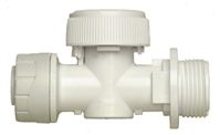 Polyplumb 15mm Manual Ball Valve Plastic Appliance Valve