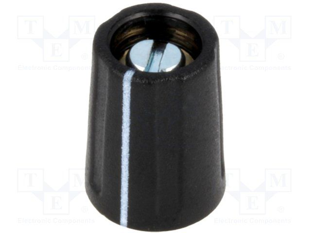 Knob black matt 10 mm, A2610040, OKW