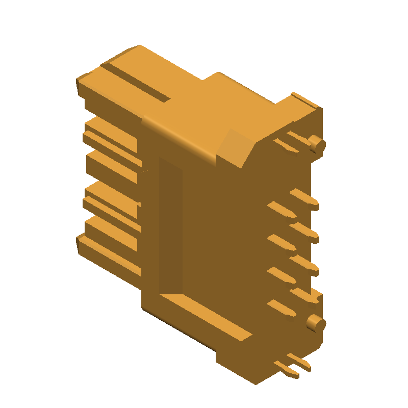 4 Pos 3.81mm Pitch Straight Header, Gold, 10A, 250V