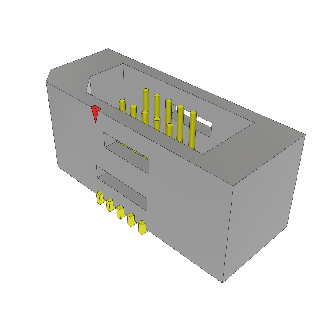 Conn Shrouded Header HDR 10 POS 0.8mm Solder ST SMD Tray
