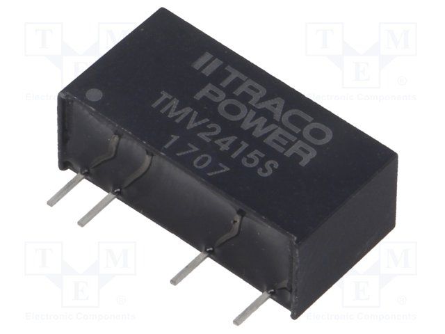 15V 65mA 1W Isolated DC-DC Converter, SIP, 21.6-26.4V In