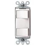 Switch Rocker DP Quickwire Push-In Rocker 15A 120VAC 120VDC