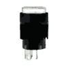 Switch Push Button ON ON SPDT Square Button 0.1A 28VAC 28VDC 0.4VA Alternate Contact Quick Connect/Solder Lug Panel Mount