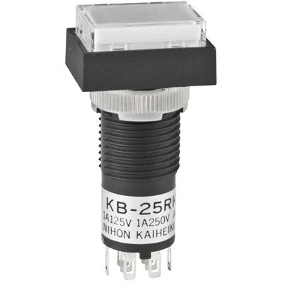 Switch Push Button ON (ON) DPDT Rectangular Button 1A 250VAC 30VDC Momentary Contact Panel Mount Solder Lug