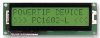 POWERTIP - PC1602LRS-HWB-H-Q - MODULE LCD 16X2 STN LED E/TEMP