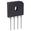 Bridge Rectifier Diode, 1 Phase, 10A, 200V V(RRM), Silicon, ROHS COMPLIANT, PLASTIC, GBU, 4 PIN