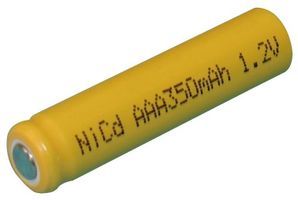 Battery;  Rechargeable;  AAA;  Nickel-Cadmium;  1.2VDC;  350mAh;  DantonaSingle Cell Series