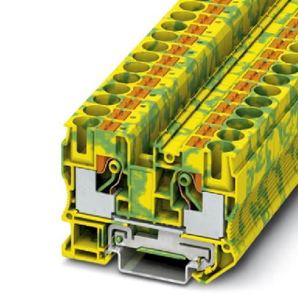 Conn Ground Modular Terminal Block 2 POS T DIN Rail 57A