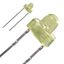 Single Color LED, Yellow, Transparent, T-1, 3.2mm, ROHS COMPLIANT PACKAGE-2