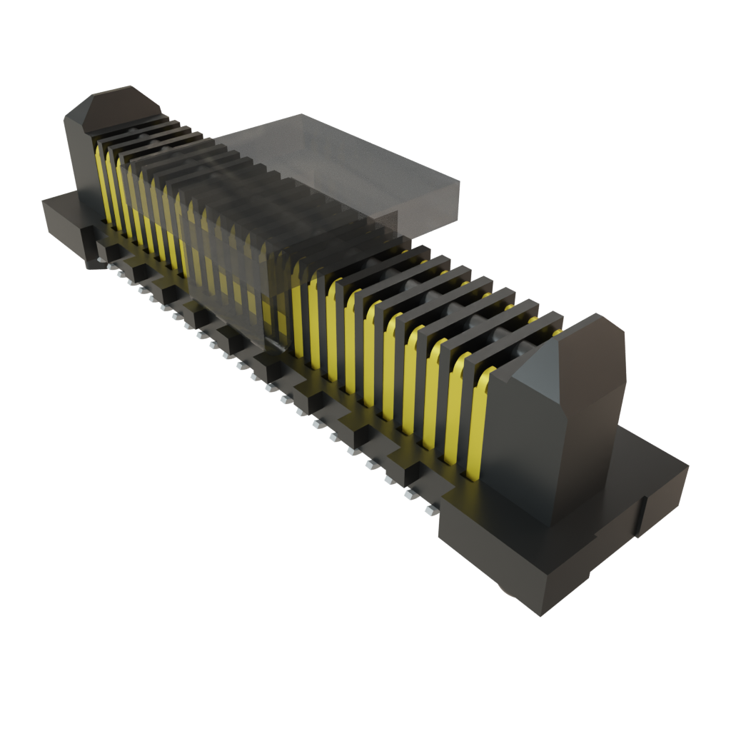 Conn Micro High Speed Terminal Strip HDR 50 POS 0.8mm Solder ST Top Entry SMD T/R