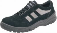 Tuskers Safety Shoes - UK 8, Steel Toe Cap, Black