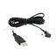 USB-A to DC Power Cable Assembly, 1.83m, 22AWG, Flat, Black