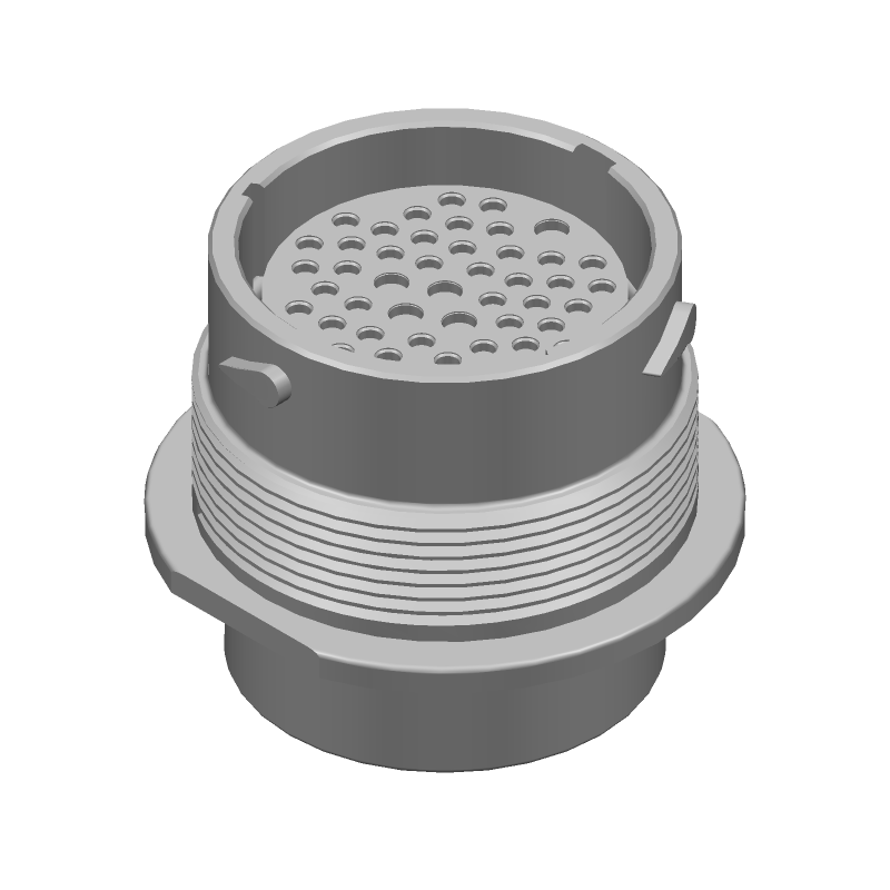 Conn Circular SKT 47 POS Crimp ST Jam Nut 47 Terminal 1 Port Automotive Bulk