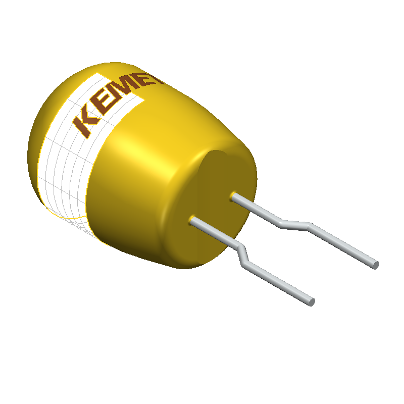 100uF 20V Tantalum Capacitor, Radial, Through Hole, 10% Tol