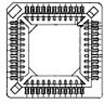 PLCC52 Socket, 52 Pos, 1.27mm Pitch, SMD, 1A, 250V