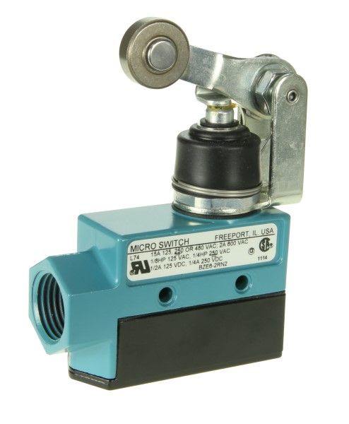 Limit Switch SPDT 15A 600VAC Adj Roller Lever Conduit