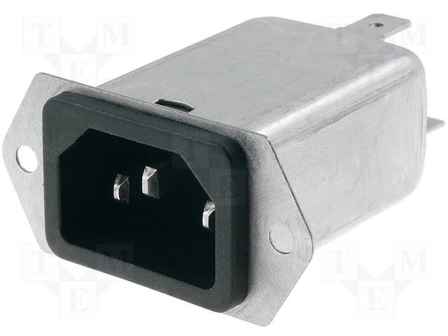 Card Edge Connector, 10A, 250V, 3 Pos, Shielded