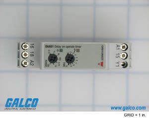 240VAC/24VDC Time Delay Relay, 5A, SPDT, DIN Mount