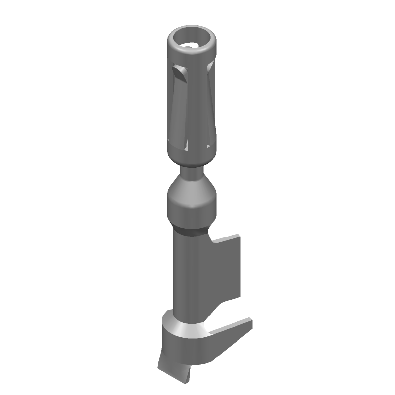 Female Power Contact, 17A, Gold Plated, Crimp, 20-16AWG