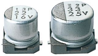 47uF 16V Aluminum Electrolytic Capacitor, 115mA, 105°C, SMD