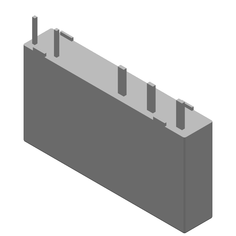 Power Relay 24VDC 6A SPDT(28x5x15)mm THT