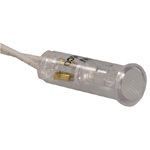 LED,PANEL MNT,14V,RED,.38LENS 0.312MTG HOLE,15 WHITE LEADS