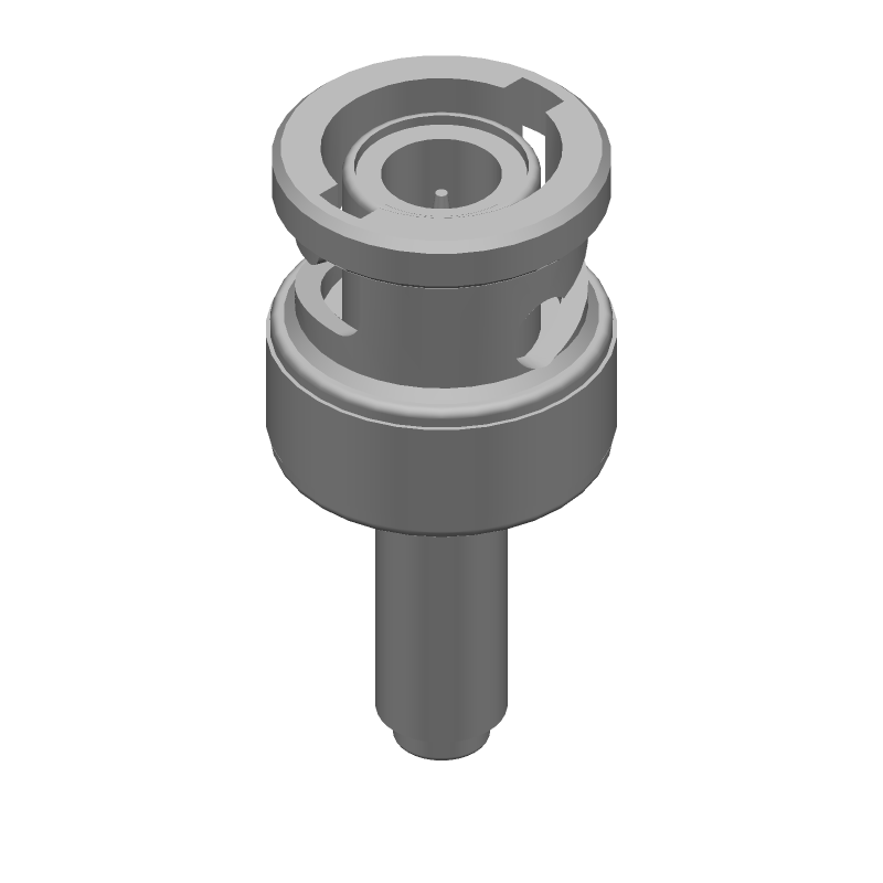 RF Coax Connector BNC 4GHz 50R Crimp ST M Gold