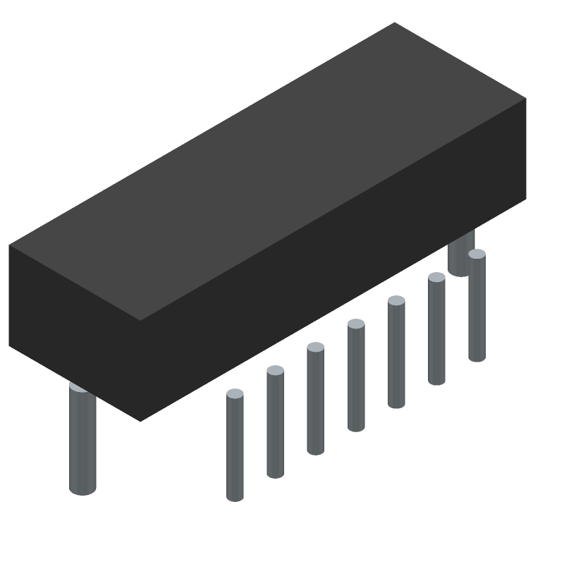 Slide Switch, 5 Positions, SP5T, Latched, 0.3A, 30VDC, 9 PCB Hole Cnt, Solder Terminal, Through Hole-right Angle