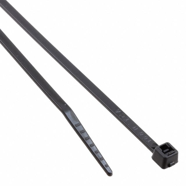 Nylon Cable Tie, Black, 8" L, 0.1" W, UL Recognized