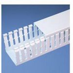 Wiring Ducts Slotted Rectangular without Cover Screw Polyvinyl Chloride White