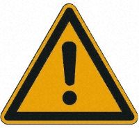 Aluminium, 200 x 200mm 1Each Hazard Warning