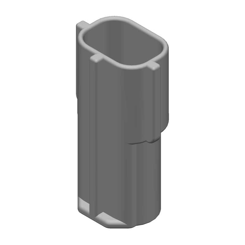 2 Pos Crimp Wire Housing, Female, 4.8mm Pitch, PBT, Black