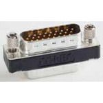 D-Sub Connector, Female/Male, Gold/Tin Plated, 2 Rows, 60V