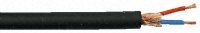 Gotham 10m 2 Core Screened Black Instrument Cable, 6mm od , 0.22 mm CSA