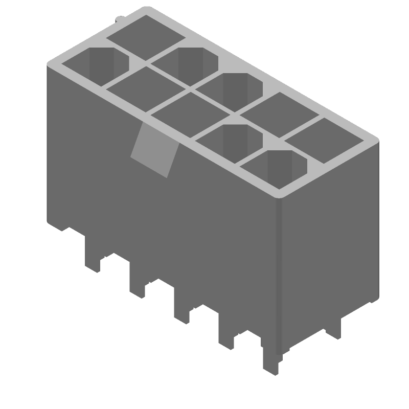 10 Pos 9A 600V Vert Header, Wire-to-Board, Male Pin, Tin