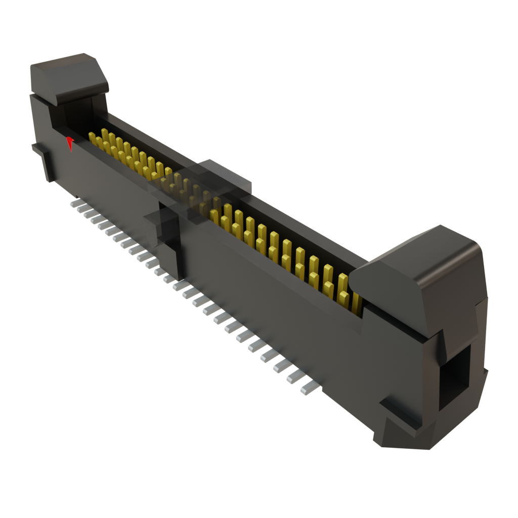 Conn Ejector Header HDR 50 POS 1.27mm Solder ST Top Entry SMD Tube