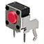 Keypad Switch, 6mm, SPST, Off-Mom, 50mA, 50VDC, Right Angle