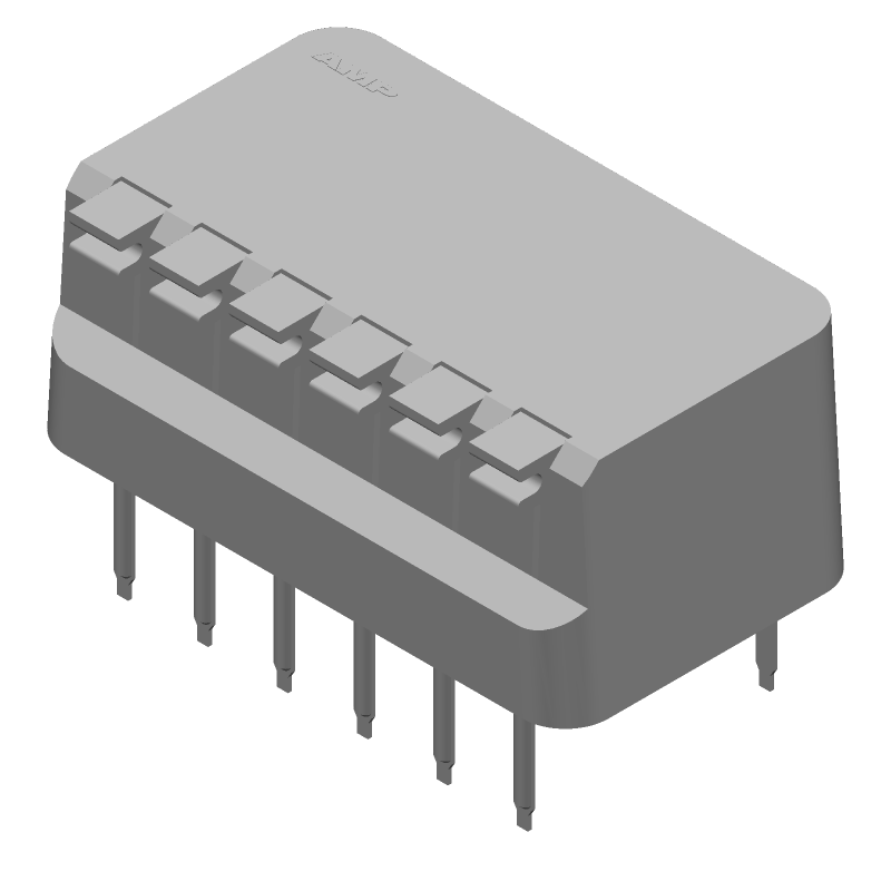 6 Pos Rotary DIP Switch, Through Hole, Sealed, SPST