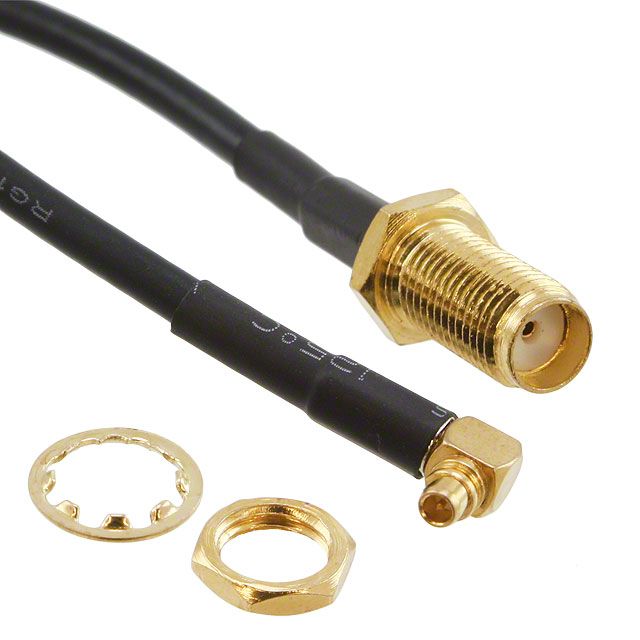 SMA to MMCX RA Cable Assy, RG174, Shielded