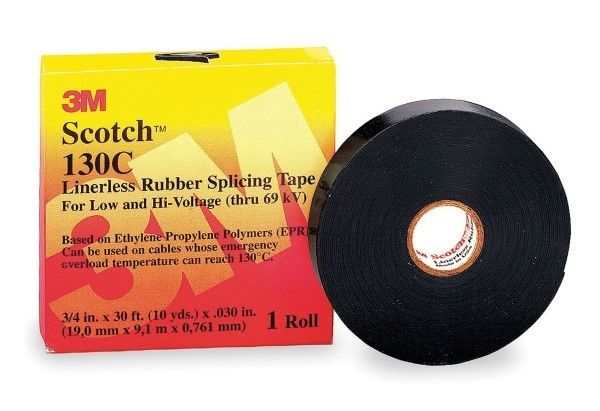 Tapes Cables/Wires 250psi Black 750V/mil Ethylene Rubber 9.1m