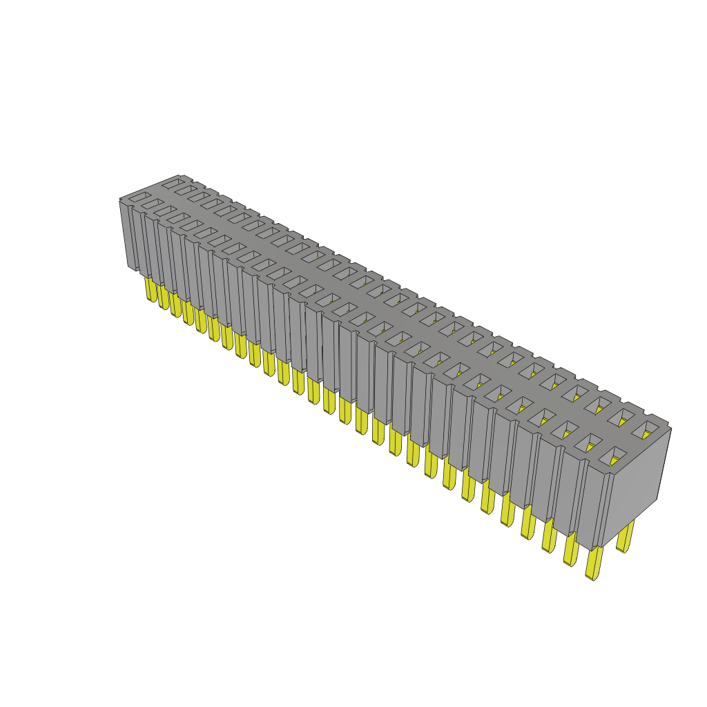 Conn Socket Strip SKT 56 POS 1.27mm Solder ST Thru-Hole Tube