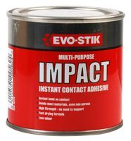 EVO-STIK         348103             Adhesive, Evostick, Impact, Can, Yellow, 250 ml, EVO-STIK Impact