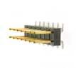 14 Pos 2 Row Header, 2.54mm Pitch, 3A, 750V, Gold/Tin Plating
