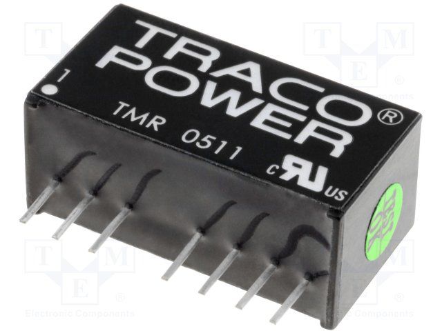 Isolated DC/DC Converter, 5V Out, 400mA, 2W, 4.5-9V In
